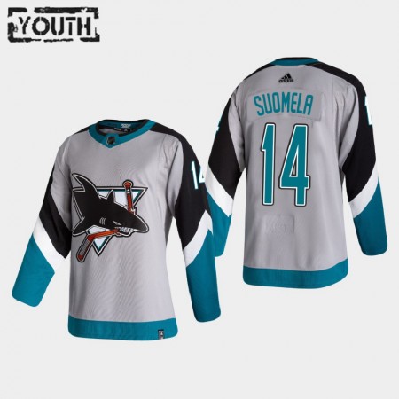 San Jose Sharks Trikot Antti Suomela 14 2020-21 Reverse Retro Authentic - Kinder
